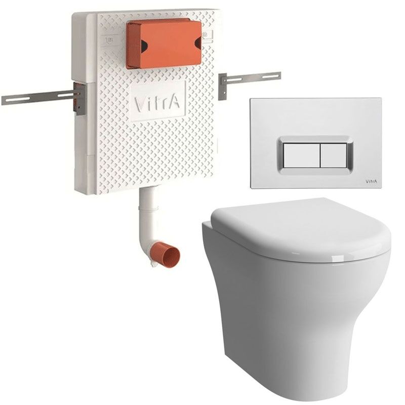 унитаз с инсталляцией 4в1 vitra zentrum 5788b003-0075 740-0680 762-1740-01 в Алматы фото № 1