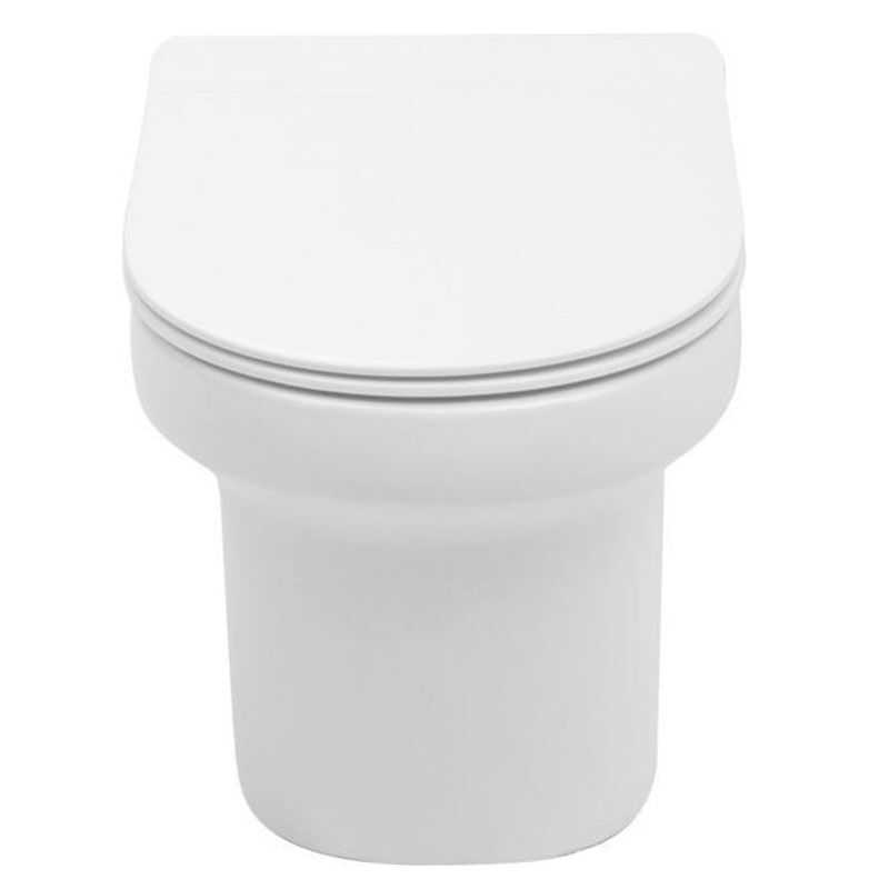 унитаз подвесной aquanet  nova f bl-101n-wht rimlees. тонкая крышка с микролифтом. в Алматы фото № 2