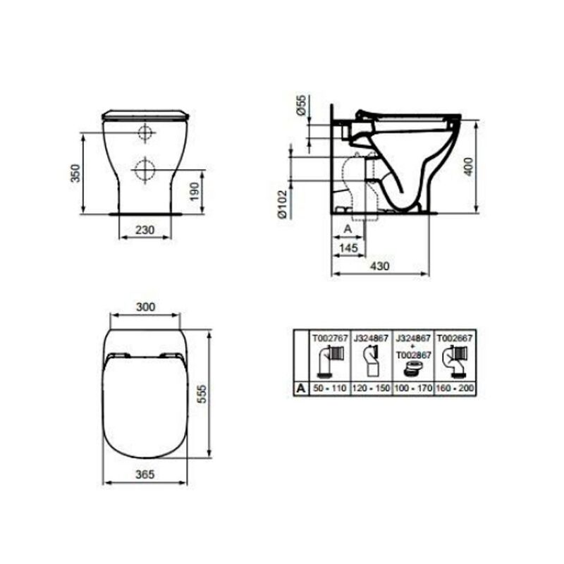 унитаз приставной ideal standard tesi t007501 с микролифтом в Алматы фото № 4