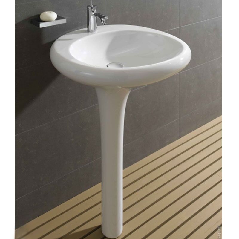 раковина vitra istanbul 4261b403-0041 60 см на пьедестале в Алматы фото № 2