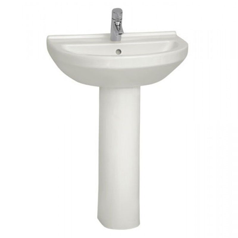 раковина vitra s50 5301b003-0001 55 см с пьедесталом в Алматы фото № 1