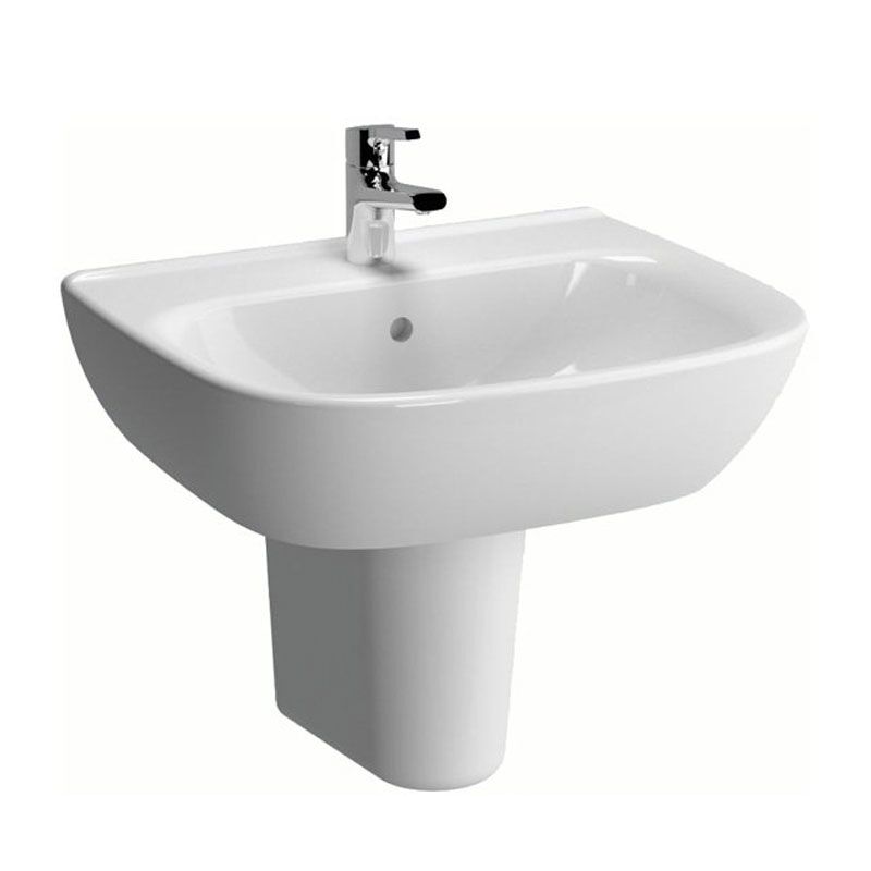 раковина подвесная vitra zentrum 5786b003-0001 60см на полуножке в Алматы фото № 1