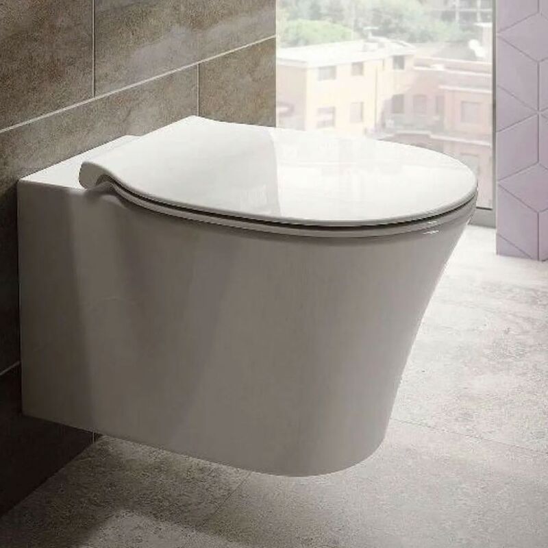 унитаз подвесной ideal standard connect air e005401 aqua blade .тонкая крышка  в Алматы фото № 2