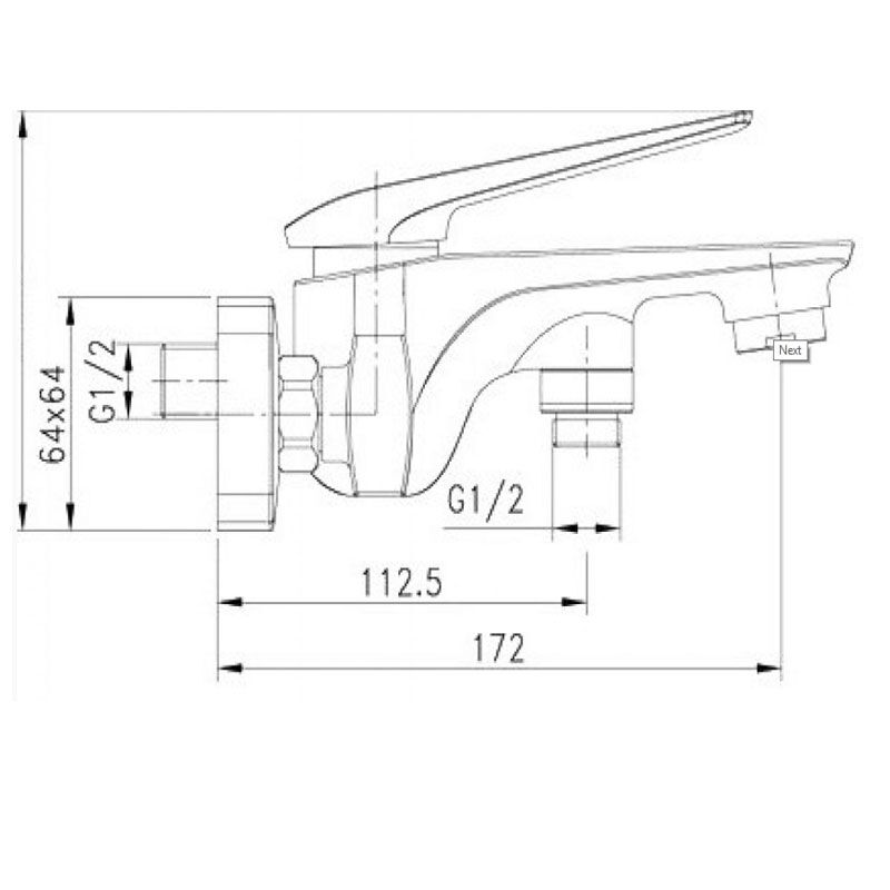 смеситель lemark allegro lm5914cw для ванны с душем в Алматы фото № 2