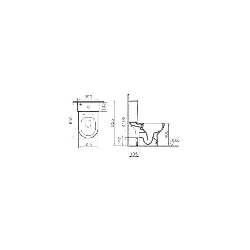 унитаз напольный vitra s50 9797b003-7204 rim-ex с микролифтом в Алматы фото № 3