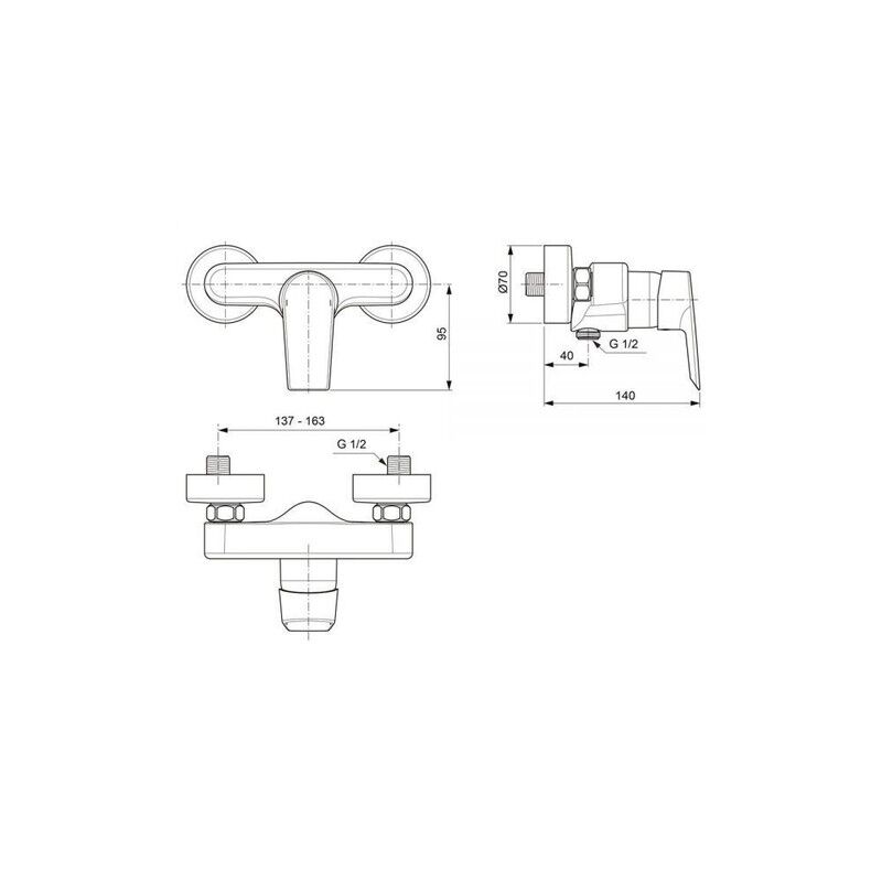 смеситель для душа ideal standard tesi a6581aa в Алматы фото № 2