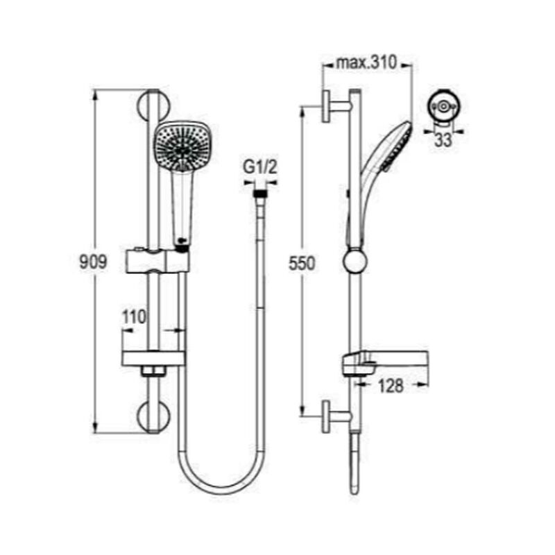Душевой гарнитур  ideal standard в0012аа в Алматы фото № 2