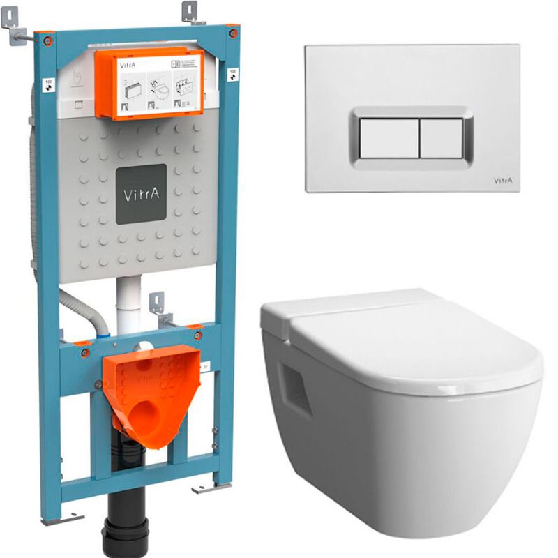 унитаз с инсталляцией 4в1 vitra d-light 5911b003-1086 slim lift 762-5800-01 740-0680 в Алматы фото № 1