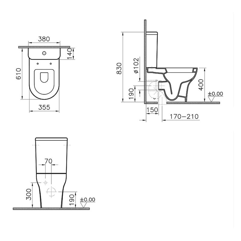 унитаз с биде vitra zentrum 9012b003-7226 с микролифтом в Алматы фото № 6