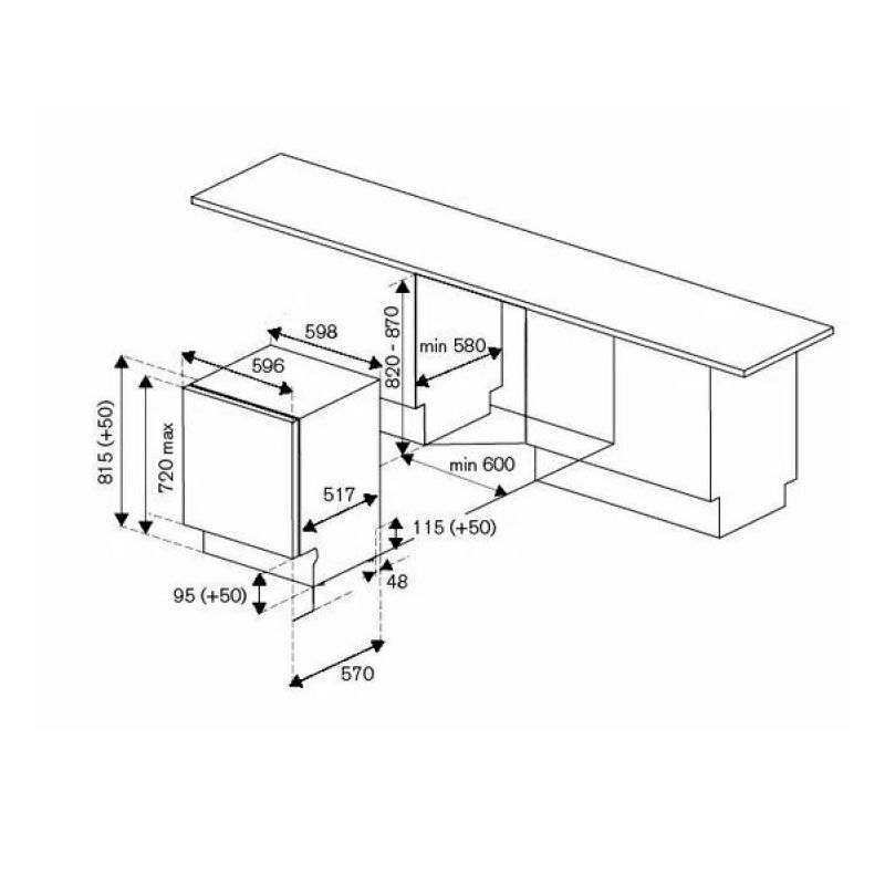 Посудомоечная машина bertazzoni dw 6083 prv, встраиваемая в Алматы фото № 2