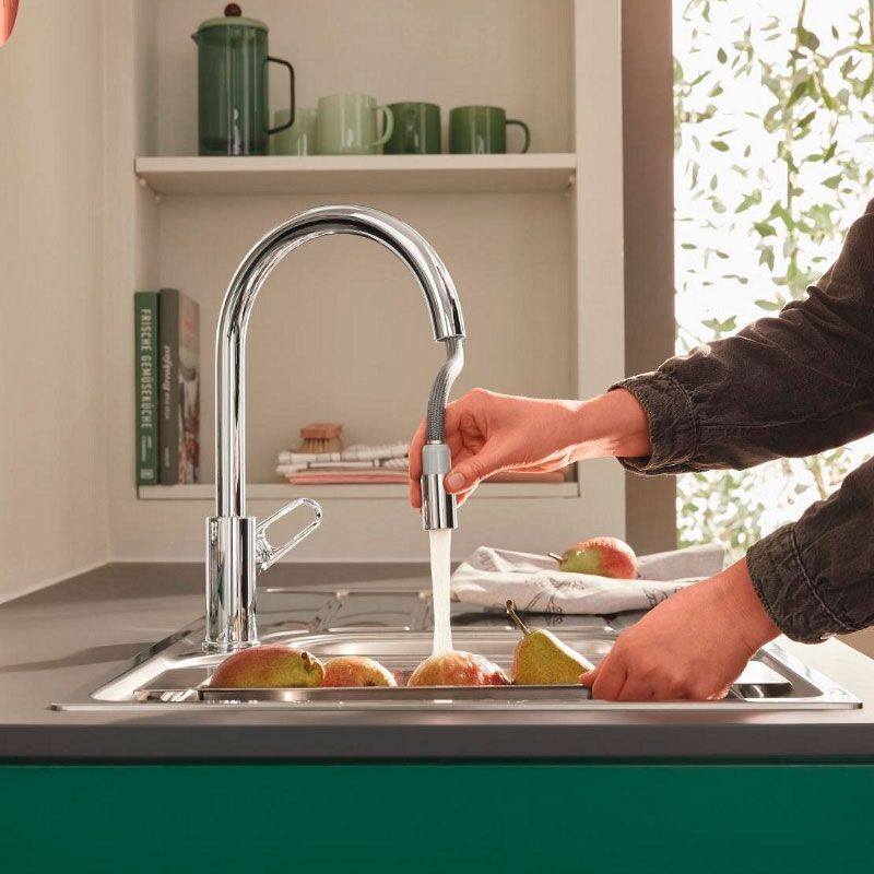 смеситель для кухни grohe bauflow 30549000, хром в Алматы фото № 2