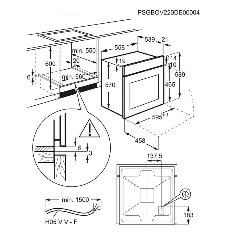 электрическая духовка electrolux-bi eoh 3c00 bx, встраиваемая в Алматы фото № 2