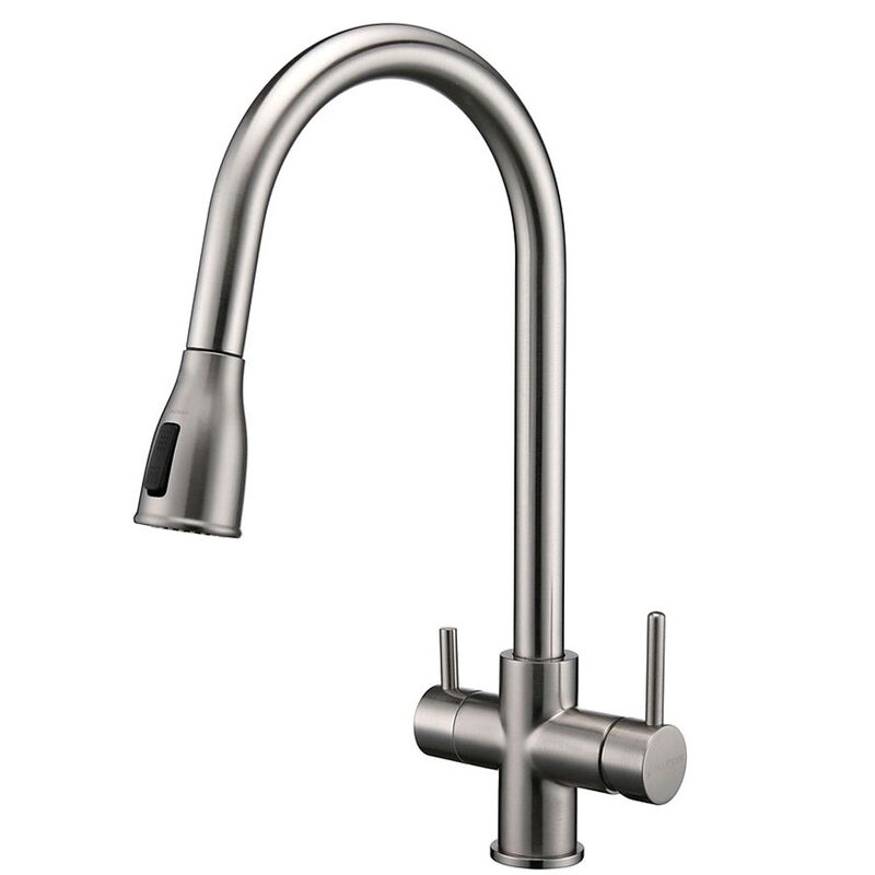 смеситель для кухни paulmark lange la214212-ni, никель в Алматы фото № 1