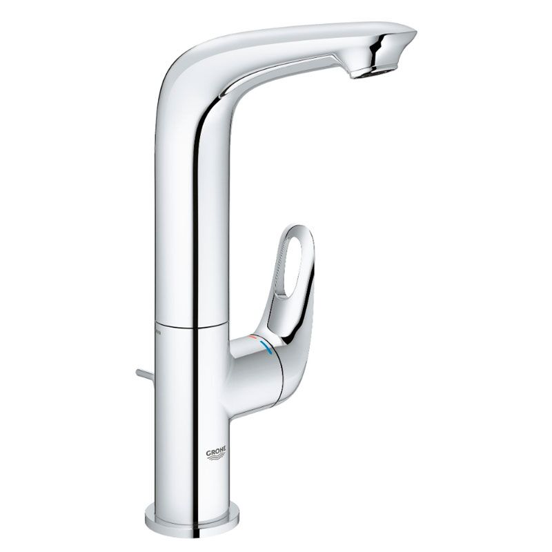 Высокий смеситель для раковины grohe eurostyle 23569003, хром в Алматы фото № 1