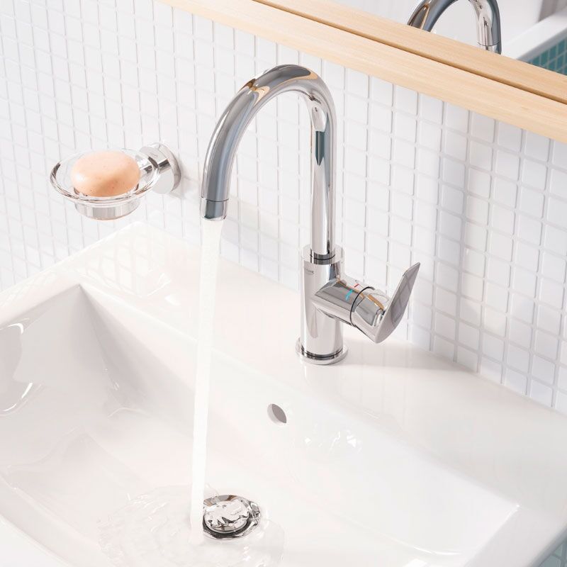 смеситель для раковины grohe bauedge 23760001, хром в Алматы фото № 2