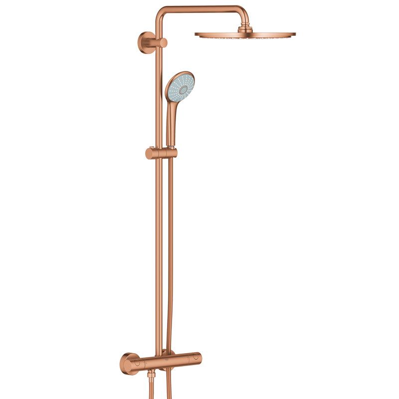 Душевая система с термостатом grohe euphoria xxl 310 26075dl0, теплый закат матовый в Алматы фото № 1