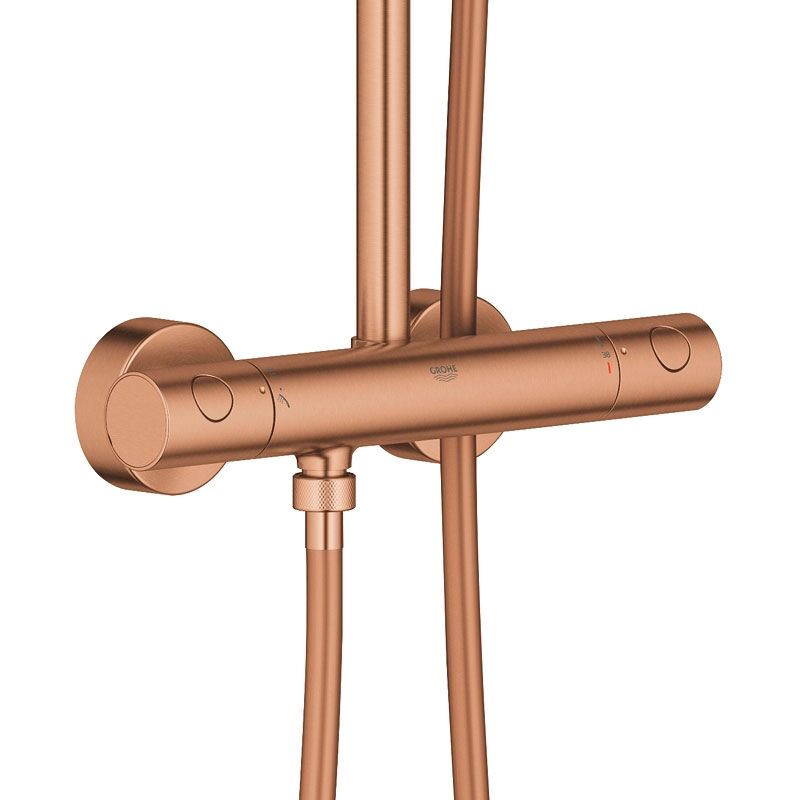 Душевая система с термостатом grohe euphoria xxl 310 26075dl0, теплый закат матовый в Алматы фото № 3