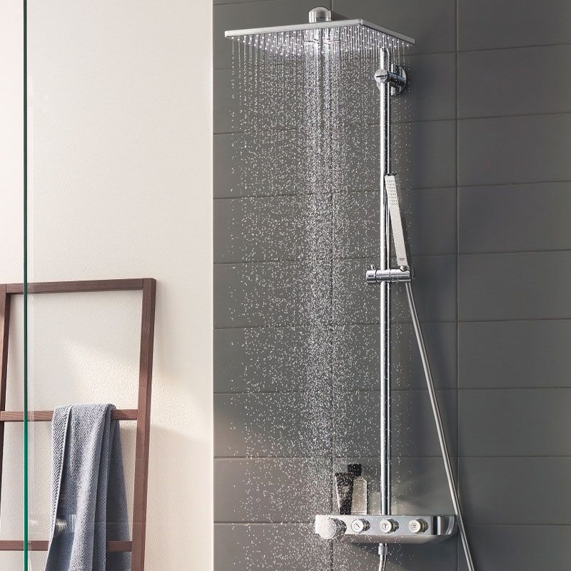 Душевая система с термостатом grohe euphoria smartcontrol system 310 cube duo 26508000, хром в Алматы фото № 2