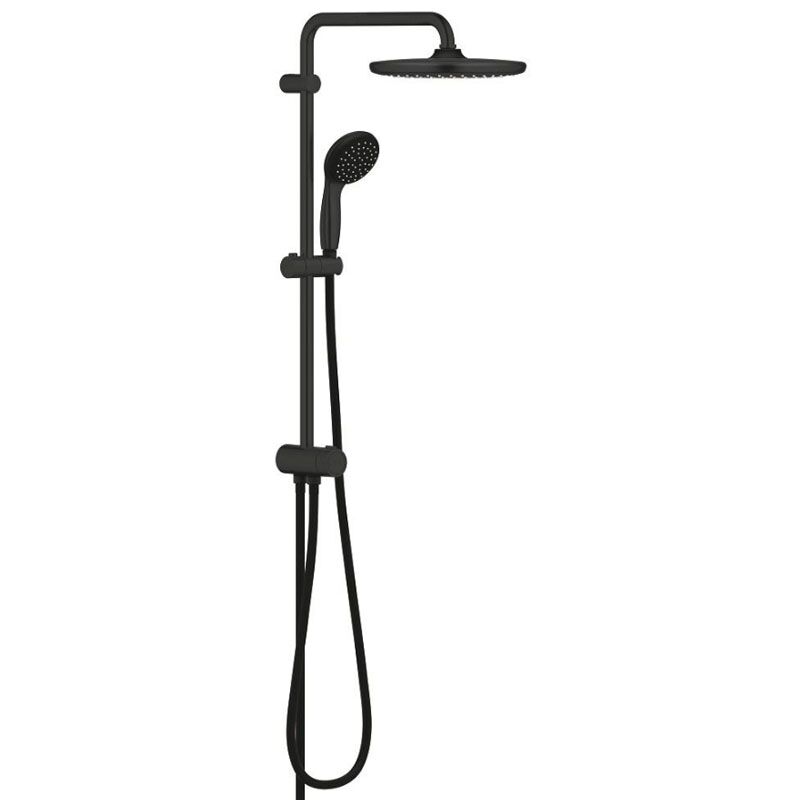 Душевая система grohe vitalio start system quickfix 250 266802430 с переключателем, черный матовый в Алматы фото № 1