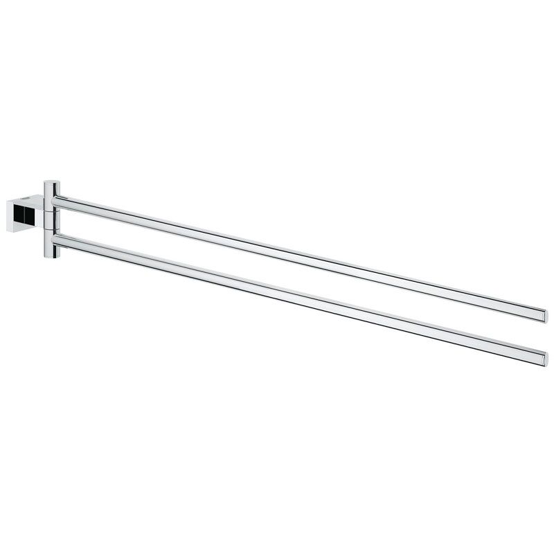 Двойной держатель полотенца grohe essentials cube 40624001, хром в Алматы фото № 1
