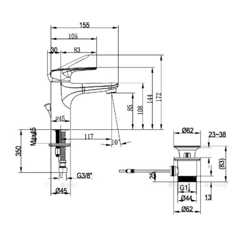 смеситель для раковины villeroy boch o.novo start tvw10510111061 в Алматы фото № 3