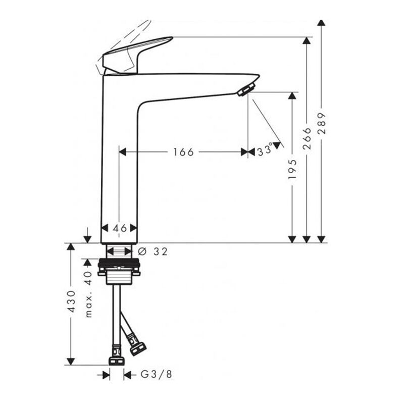 смеситель для раковины hansgrohe logis 71091000 в Алматы фото № 3