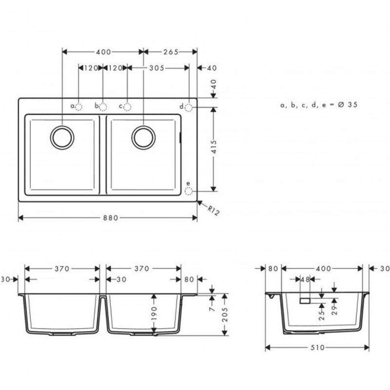 Кухонная мойка hansgrohe s510-f770 43316290 искусственный камень в Алматы фото № 2