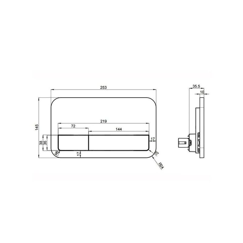Инсталляция 3в1 villeroy&boch viconnect 92242700, кнопка смыва хром 92249069 в Алматы фото № 3