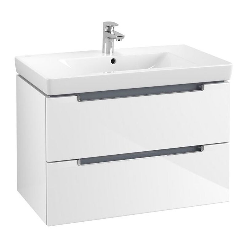 тумба с раковиной villeroy & boch subway 2.0 a69610dh + 71758001 в Алматы фото № 1