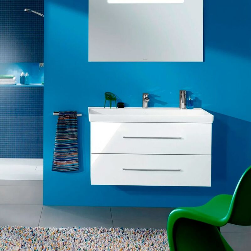 тумба с раковиной 80см villeroy&boch avento a89100b4+41568001 в Алматы фото № 2