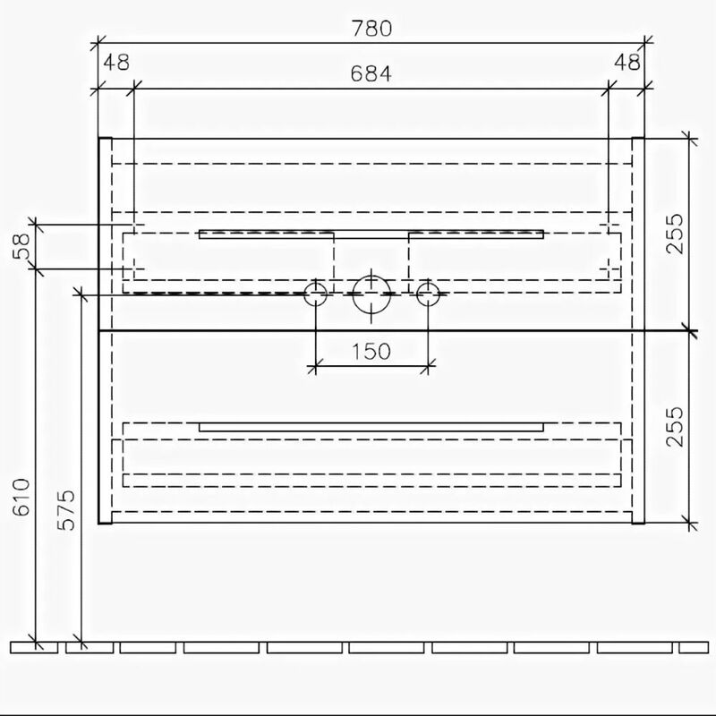 тумба с раковиной 80см villeroy&boch avento a89100b4+41568001 в Алматы фото № 3