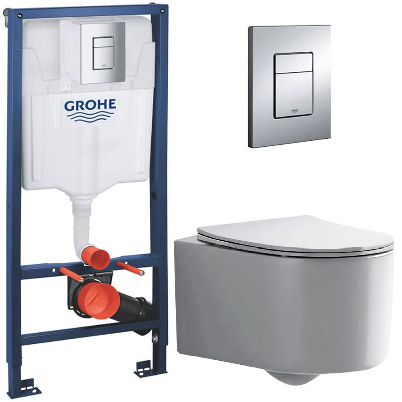 унитаз с инсталляцией 4в1 hans grohe m5504d+38772001 в Алматы фото № 1