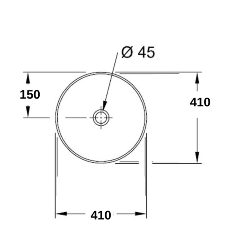 раковина накладная hans m9025b 40x40 см, черная матовая в Алматы фото № 3