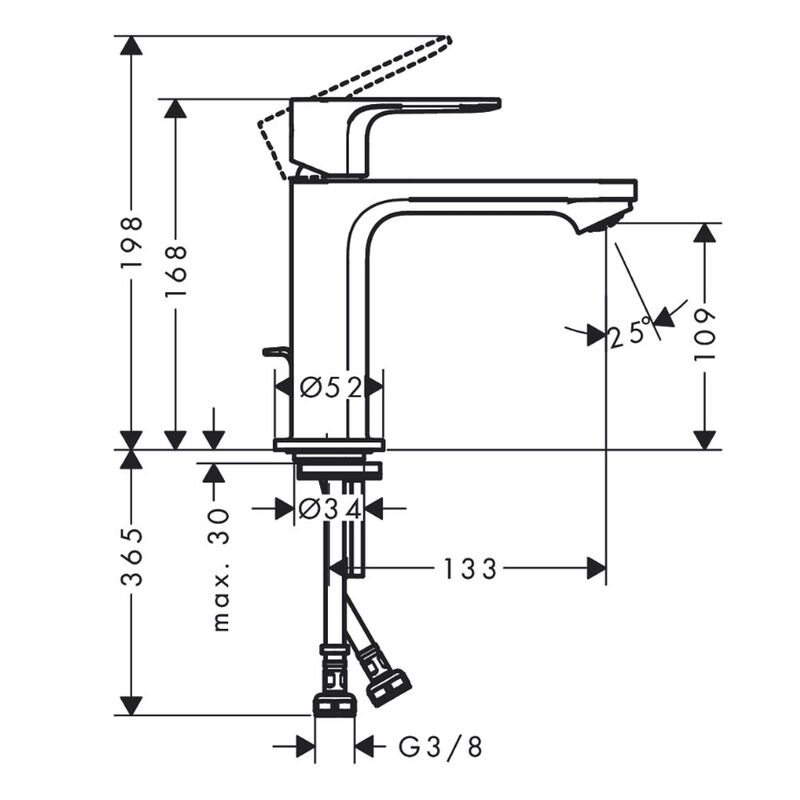 смеситель для раковины hansgrohe rebris s 72517000 в Алматы фото № 2