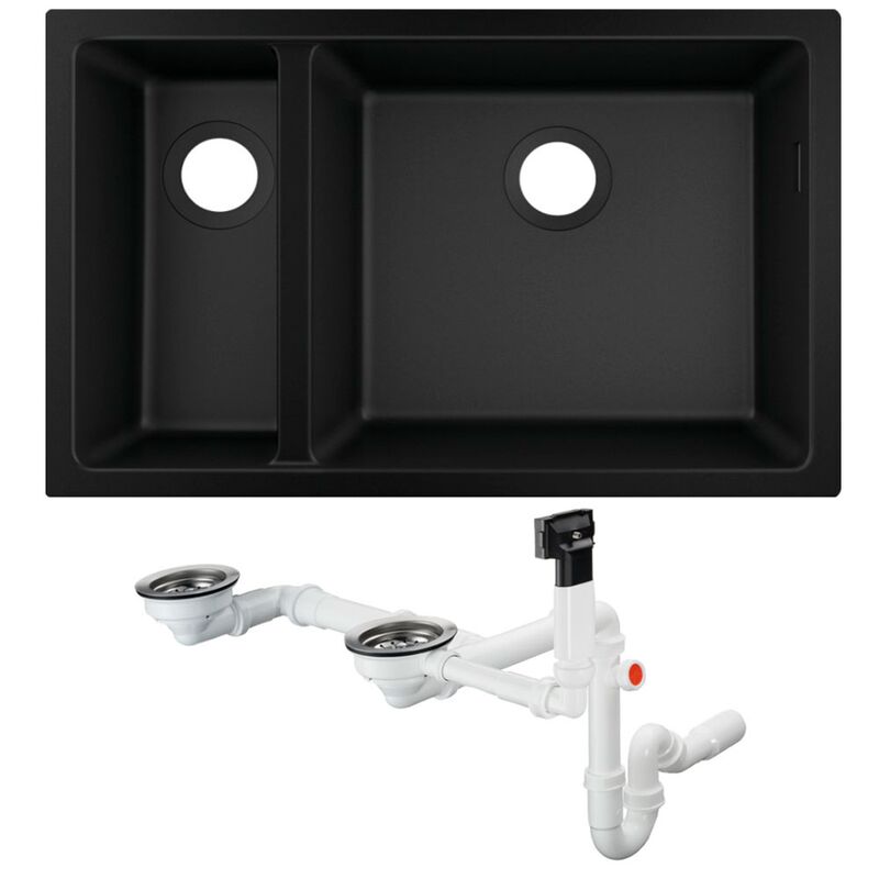 Кухонная мойка hansgrohe s510-u635 43433170 искусственный камень в Алматы фото № 1