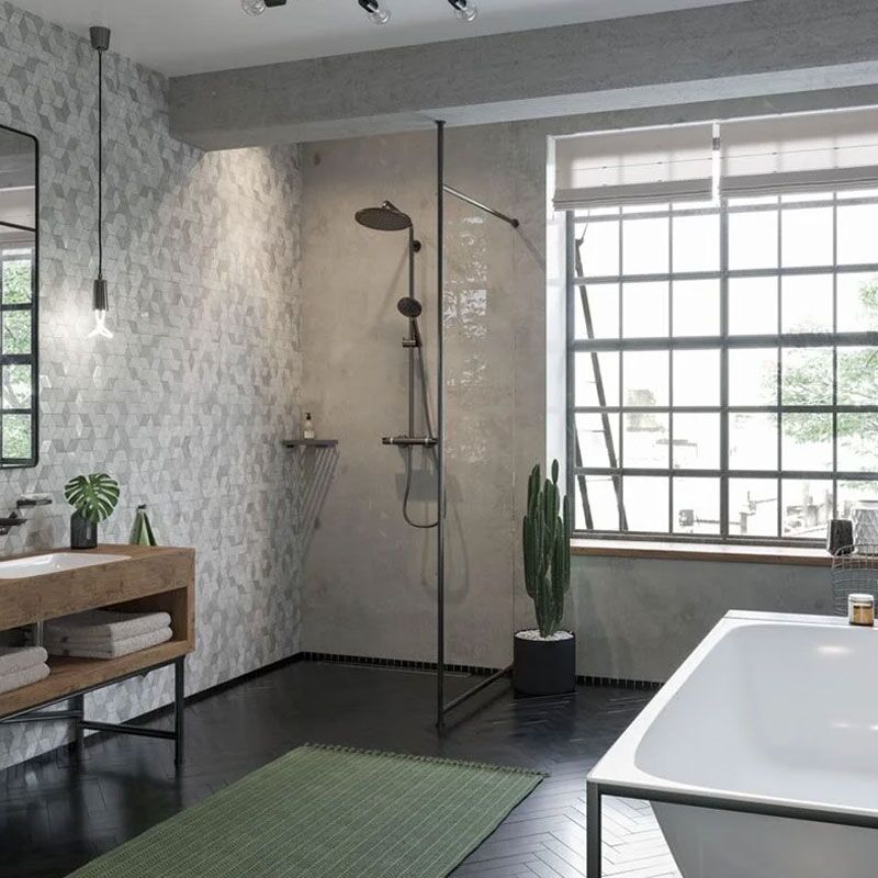 Душевая система hansgrohe croma 26890340 select s, термостат, чёрный хром в Алматы фото № 3