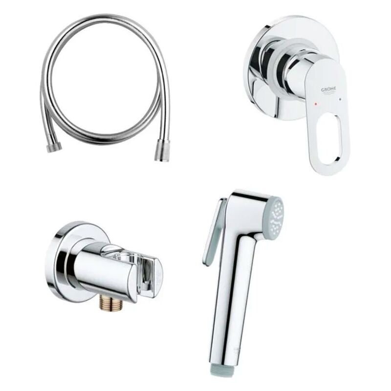 Гигиенический душ встраиваемый grohe bauloop 125078 со смесителем, хром в Алматы фото № 1