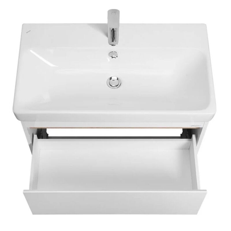 тумба с раковиной 80 см aquaton марти 1a283201my010+1wh501772  белый в Алматы фото № 3