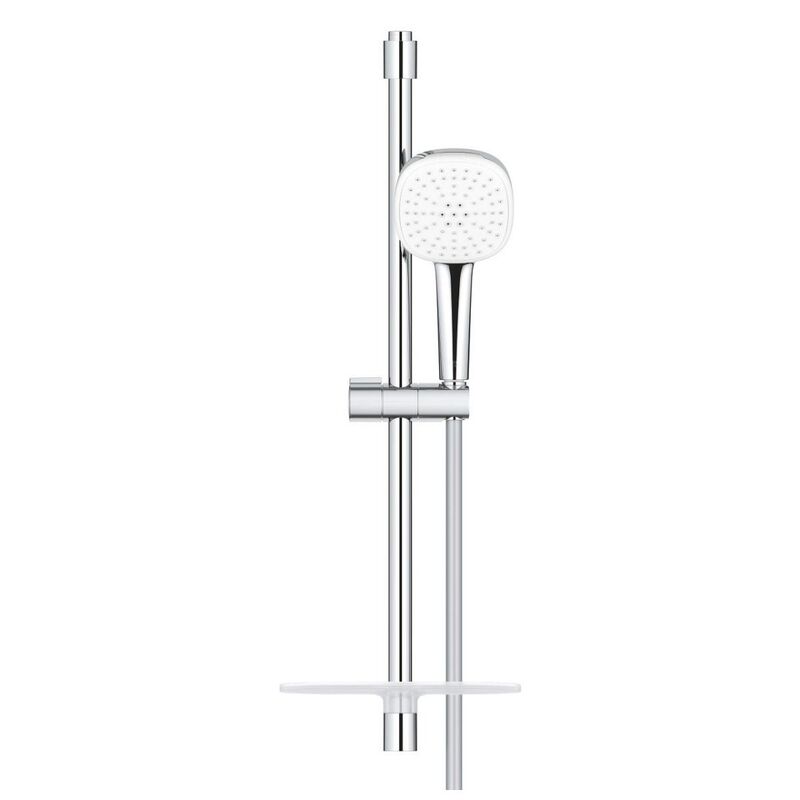 Душевой гарнитур grohe tempesta cube 110 26907003, 600, с полочкой, 2 вида струи, хром в Алматы фото № 2