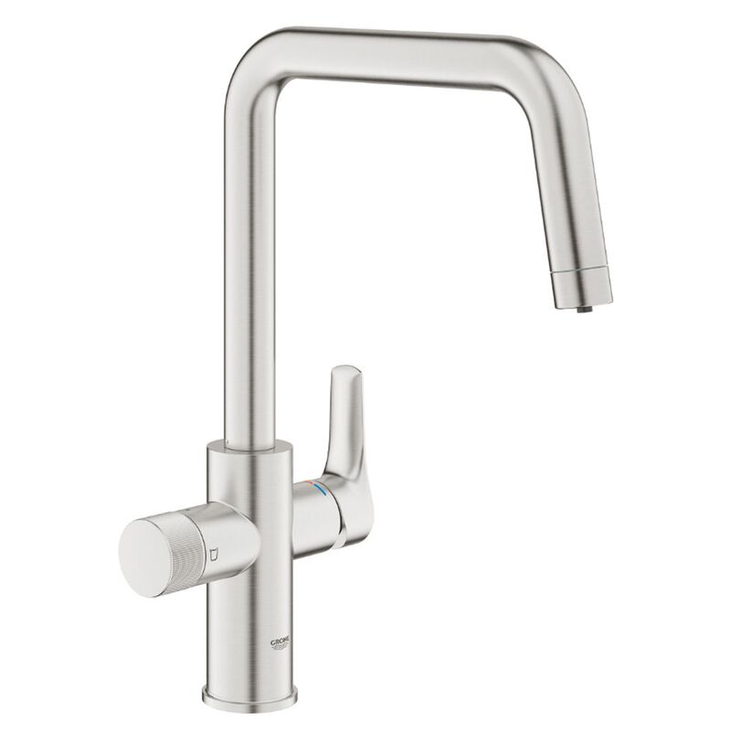 смеситель для кухни grohe blue pure eurosmart 30583dc0, с возможностью подключения фильтра, сталь в Алматы фото № 3