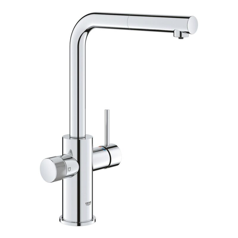смеситель для кухни grohe blue pure minta 30590000, выдвижной излив, хром в Алматы фото № 2