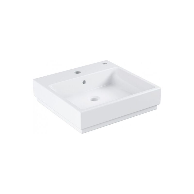 раковина подвесная 50см grohe cube ceramic 3947400h, с переливом, альпин-белый в Алматы фото № 1