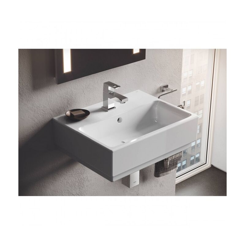 раковина подвесная 50см grohe cube ceramic 3947400h, с переливом, альпин-белый в Алматы фото № 2