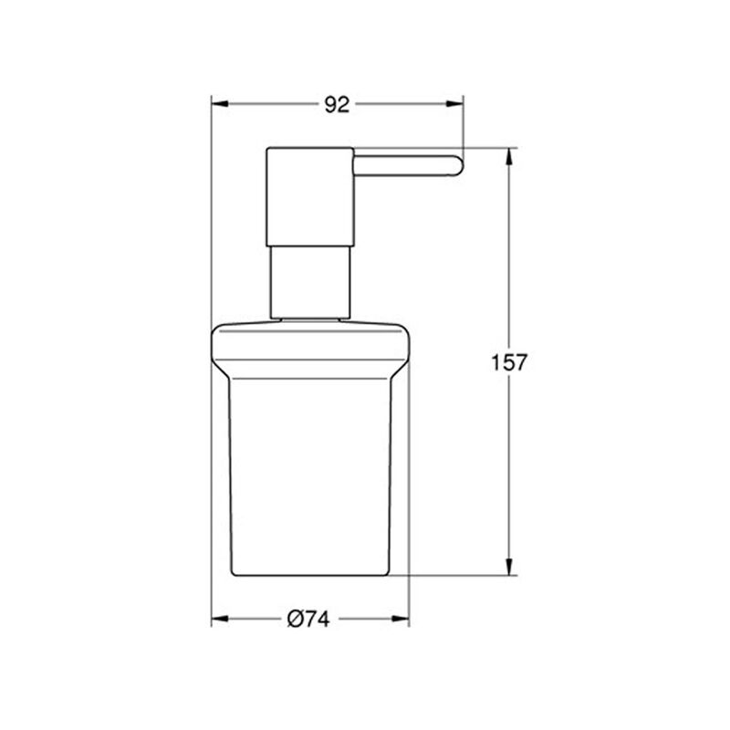 Дозатор жидкого мыла grohe essentials 40394001, хром в Алматы фото № 2