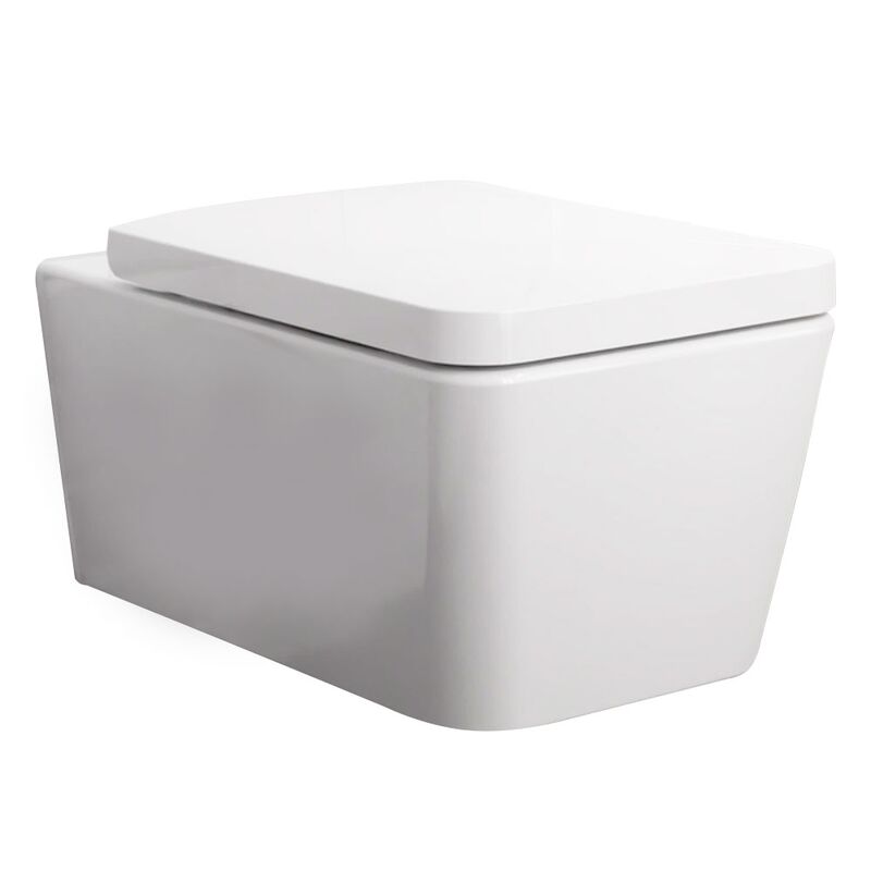 унитаз подвесной hansgrohe elupura q 60194450/60150450 с микролифтом, белый в Алматы фото № 1