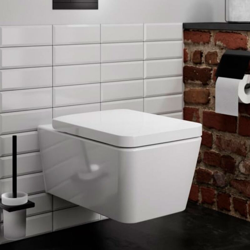 унитаз подвесной hansgrohe elupura q 60194450/60150450 с микролифтом, белый в Алматы фото № 2