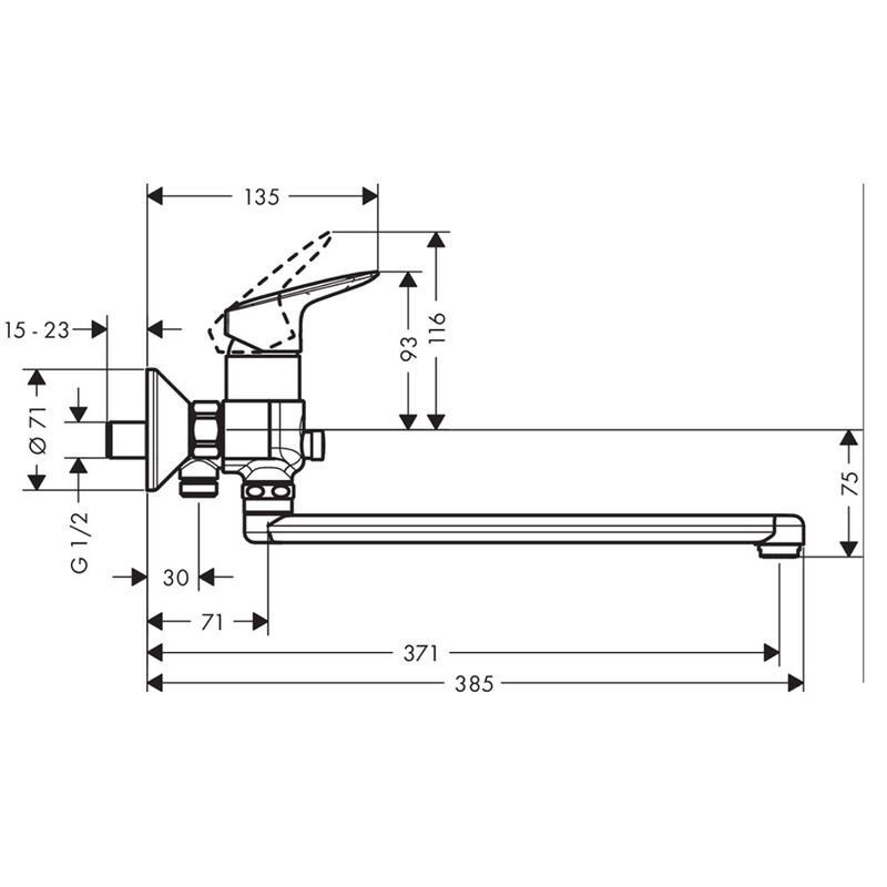 смеситель для ванны hansgrohe logis 71402000 в Алматы фото № 2