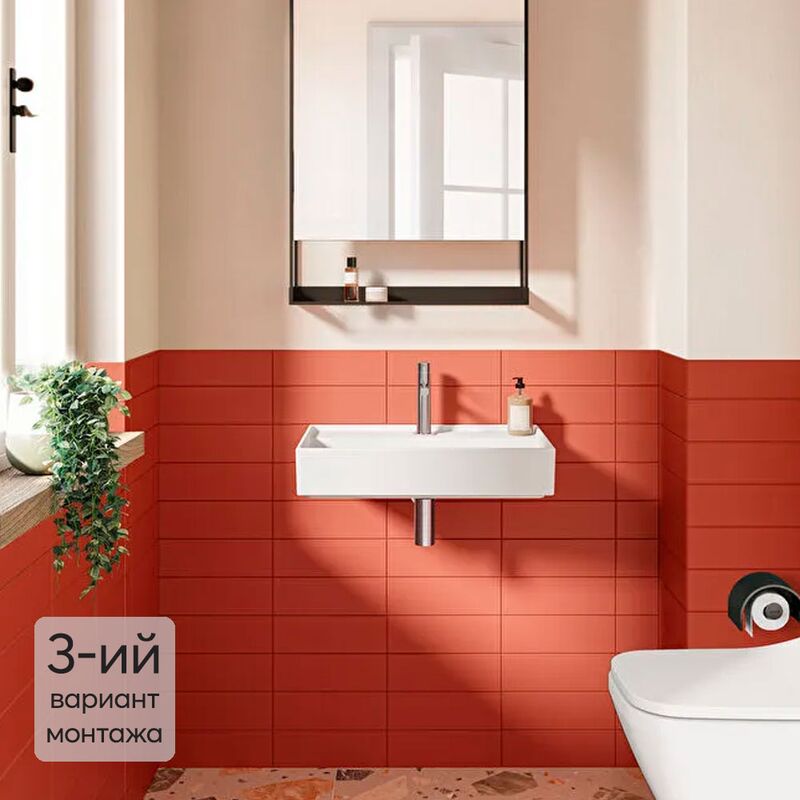 раковина подвесная vitra archiplan 7401b003-0001 60x38 в Алматы фото № 4