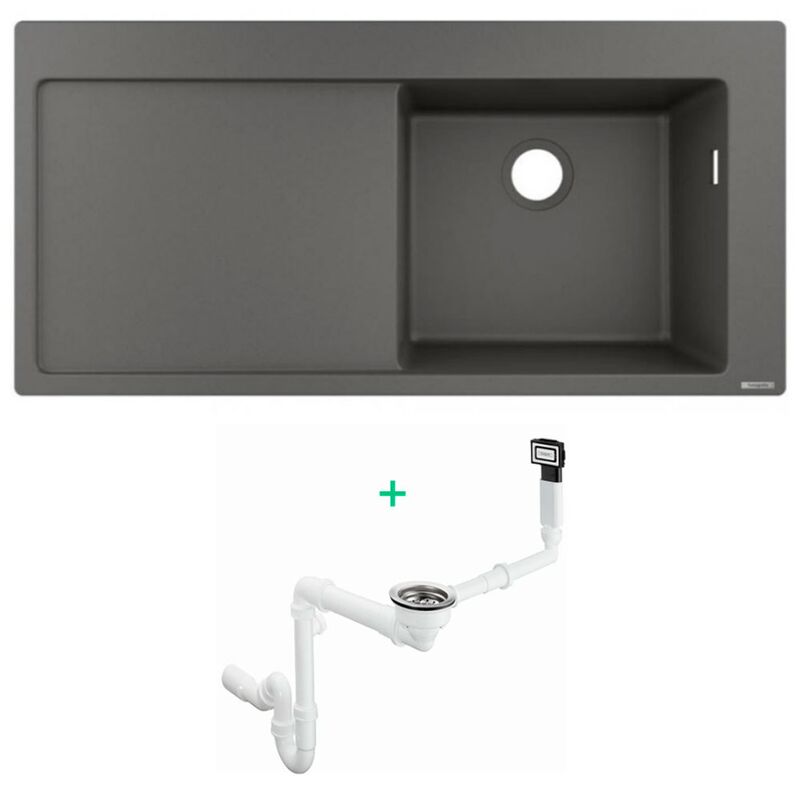 Кухонная мойка hansgrohe s514-f450 43314290 искусственный камень в Алматы фото № 1