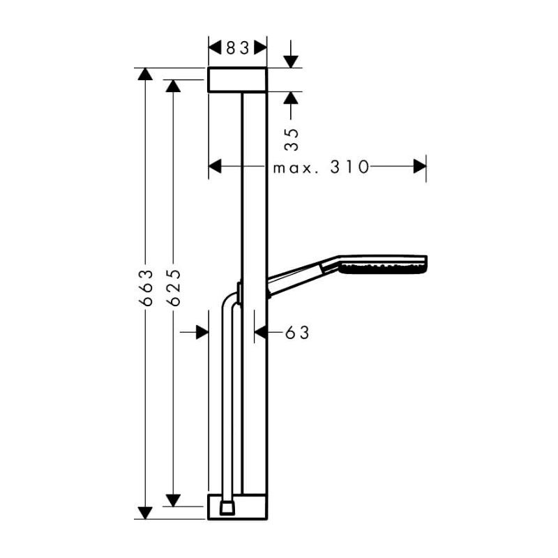 Душевой набор hansgrohe raindance alive select s 24600700, белый матовый в Алматы фото № 6